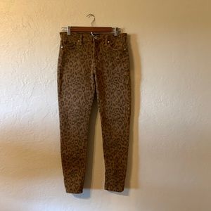 Banana republic leopard jeans